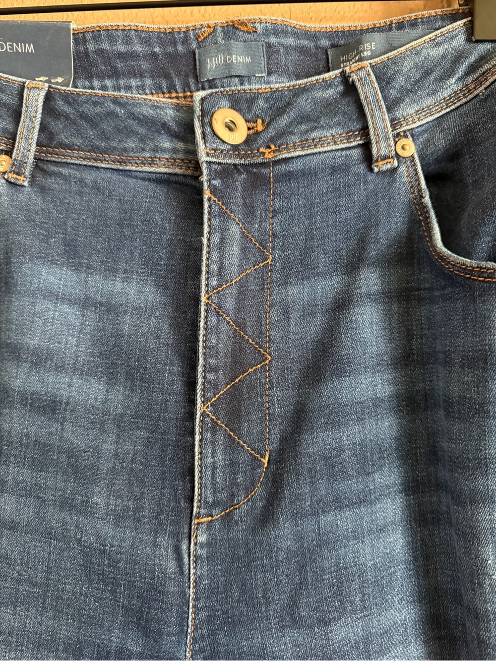 J. Jill Women’s High Rise Straight Leg Jeans Portside Wash Size 18 NWT - Picture 5 of 16